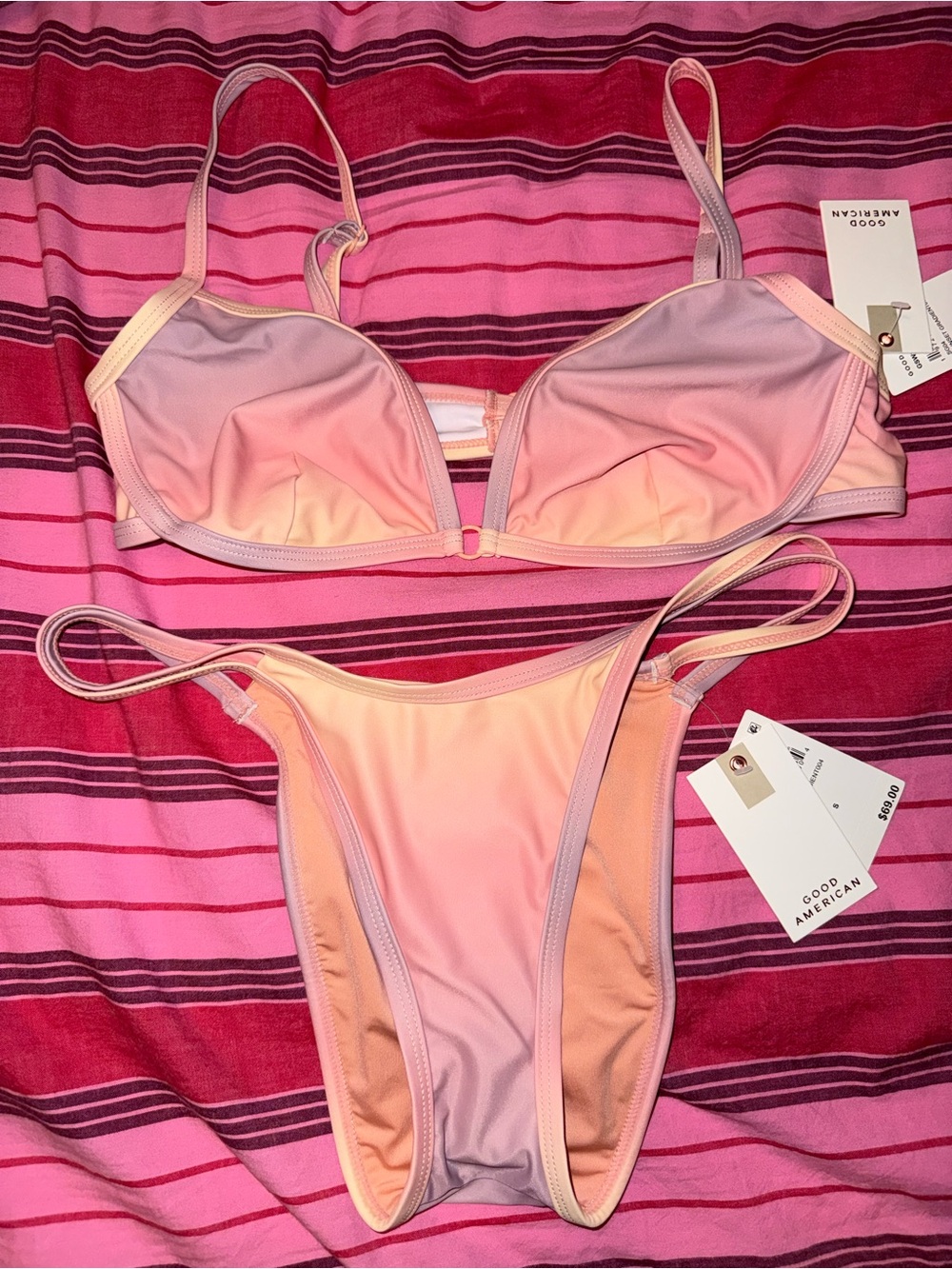 Good American Sunset Gradient Bikini Set – NWT